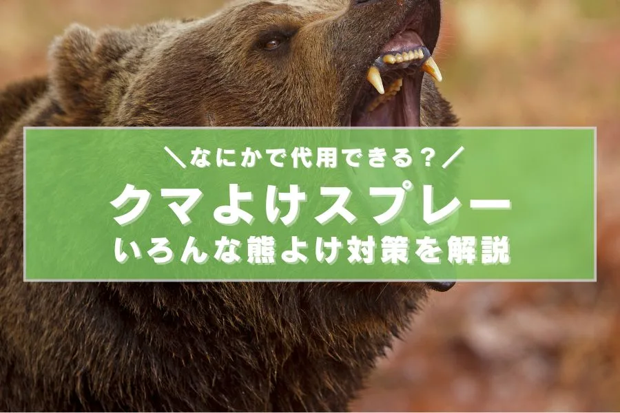 熊スプレーがないとき、どうする？代用品と熊避けの基本対策
